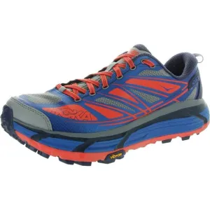 Hoka One One Mens Mafate Speed 2 Blue Fitness Running Shoes Sneakers Used