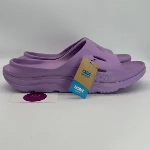 Hoka One One Men's Ora Recovery Slide 3 Comfort Sandals Violet Bloom Size 12
