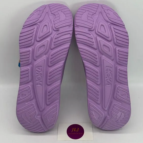 Hoka One One Men's Ora Recovery Slide 3 Comfort Sandals Violet Bloom Size 12