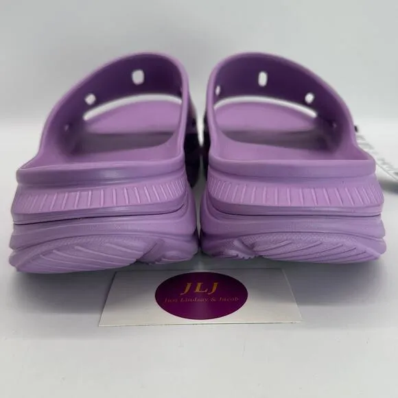 Hoka One One Men's Ora Recovery Slide 3 Comfort Sandals Violet Bloom Size 12