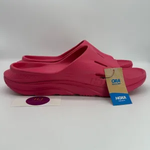 Hoka One One Mens Ora Recovery Slide 3 Slip On Comfort Sandals Raspberry Size 12