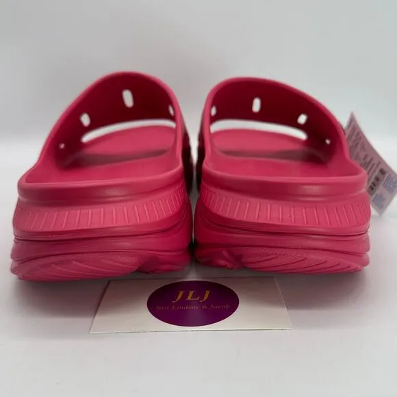 Hoka One One Mens Ora Recovery Slide 3 Slip On Comfort Sandals Raspberry Size 12