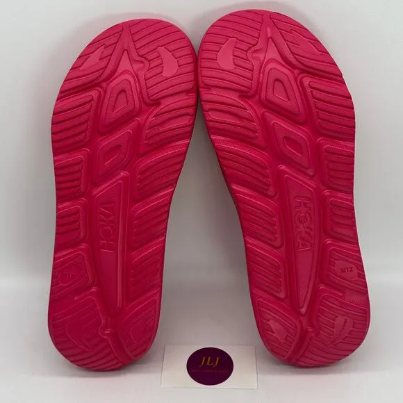 Hoka One One Mens Ora Recovery Slide 3 Slip On Comfort Sandals Raspberry Size 12