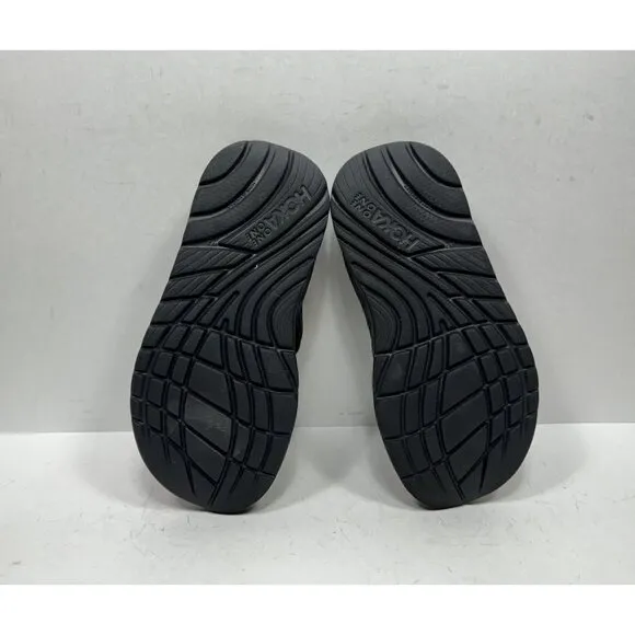 Hoka One One Ora Recovery Flip 2 Sandals Women's Size 7 Triple Black Slip On