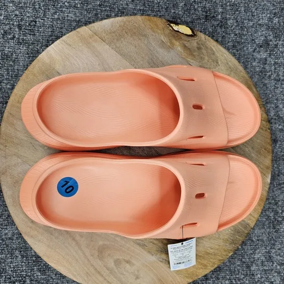 Hoka One One Ora Recovery Slide 3 Mens Size 10 Papaya Comfort Sandals NEW