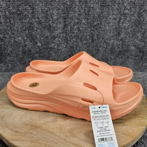 Hoka One One Ora Recovery Slide 3 Mens Size 12 Papaya Comfort Sandals