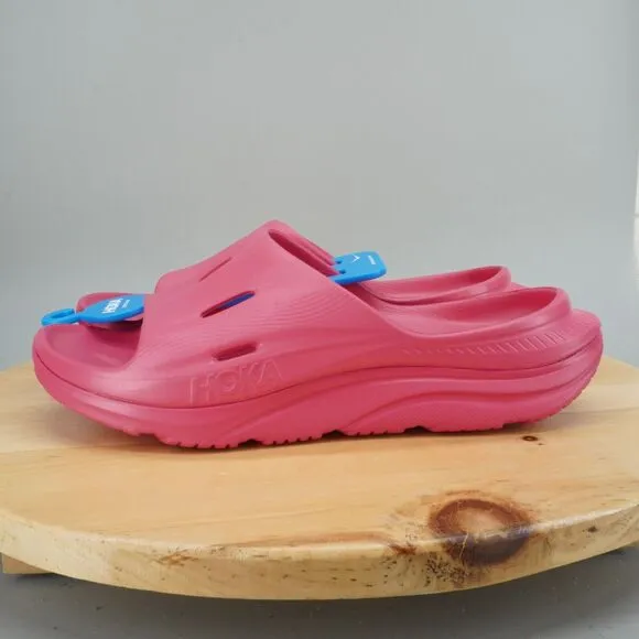 Hoka One One Ora Recovery Slide 3 Mens Size 13 Raspberry Comfort Sandals NEW