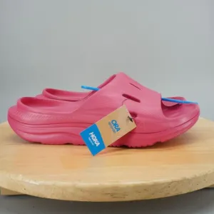 Hoka One One Ora Recovery Slide 3 Mens Size 13 Raspberry Comfort Sandals NEW