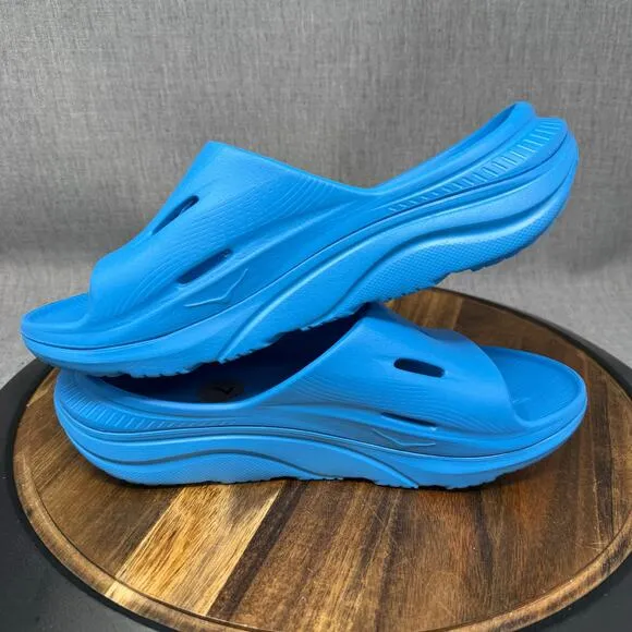 Hoka One One Ora Recovery Slide 3 Size 7Y Youth Blue Sandals