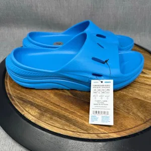 Hoka One One Ora Recovery Slide 3 Size 7Y Youth Blue Sandals