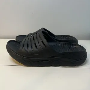 Hoka One One Recovery Slides Sandals Black Men 10 Women 12