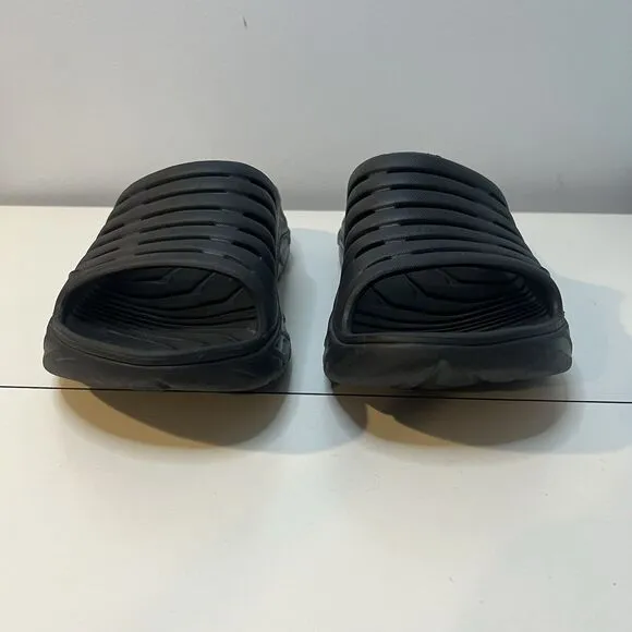 Hoka One One Recovery Slides Sandals Black Men 10 Women 12