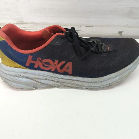 Hoka One One Rincon 3 Running Shoes Men’s Size 11.5 D Black Dazzling Blue used