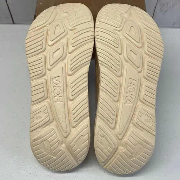 HOKA One One U ORA RECOVERY SLIDE 3 Unisex Mens 10/Womens 12 Vanilla Sandals