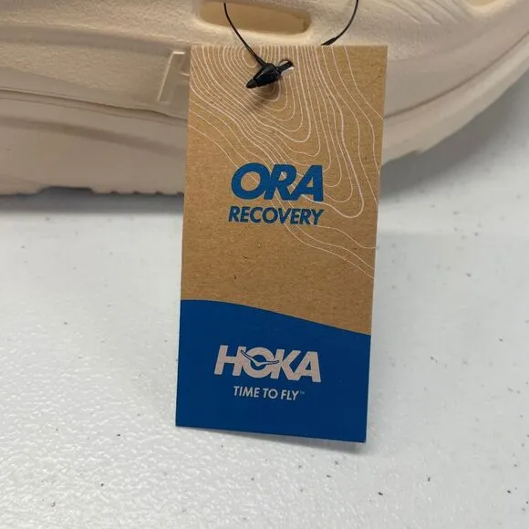 HOKA One One U ORA RECOVERY SLIDE 3 Unisex Mens 10/Womens 12 Vanilla Sandals