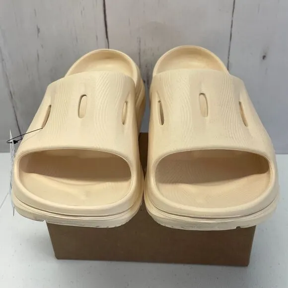 HOKA One One U ORA RECOVERY SLIDE 3 Unisex Mens 10/Womens 12 Vanilla Sandals