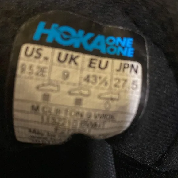 Hoka One One Womens Clifton 9 Fitness Workout Running Shoes size 9.5