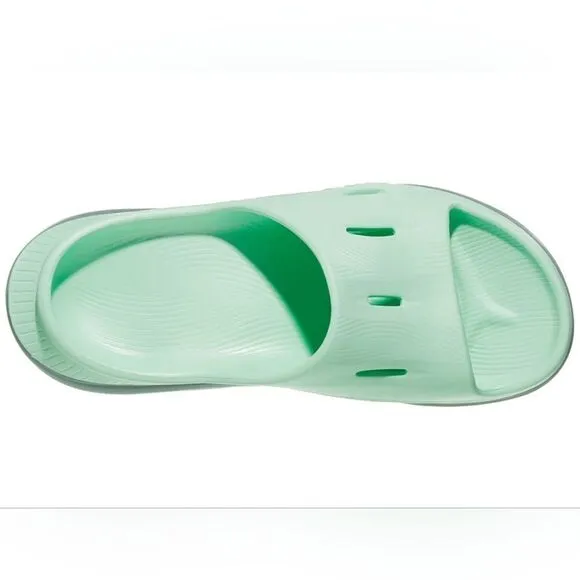 Hoka One One Ora Recovery Slide Mist Green Trellis Flip Flop Comfort Sandals