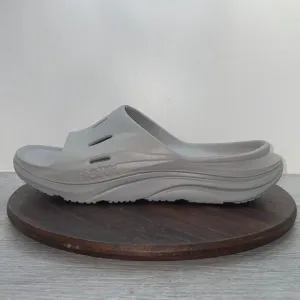HOKA One One Ora Men’s 13 Recovery Slides 3 Comfort Sandals Gray Slip On