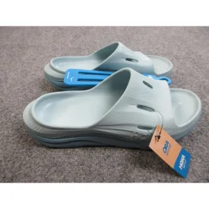 Hoka Ora Recovery Slide 3 Mens Size 10 Blue Rubber Slip On Sandals 1135061