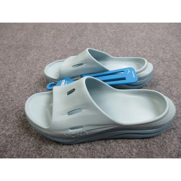 Hoka Ora Recovery Slide 3 Mens Size 10 Blue Rubber Slip On Sandals 1135061