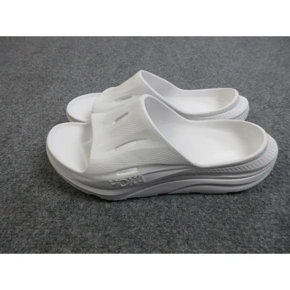 Hoka Ora Recovery Slide 3 Mens Size 10 White Rubber Slip On Sandals 1135061