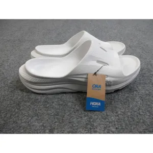 Hoka Ora Recovery Slide 3 Mens Size 10 White Rubber Slip On Sandals 1135061