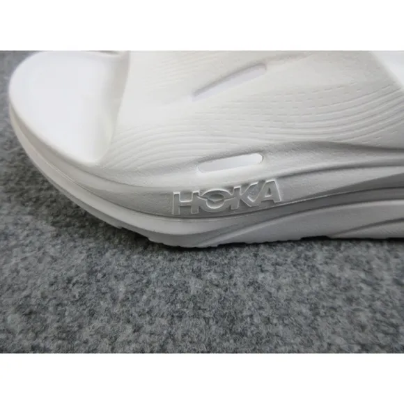 Hoka Ora Recovery Slide 3 Mens Size 10 White Rubber Slip On Sandals 1135061
