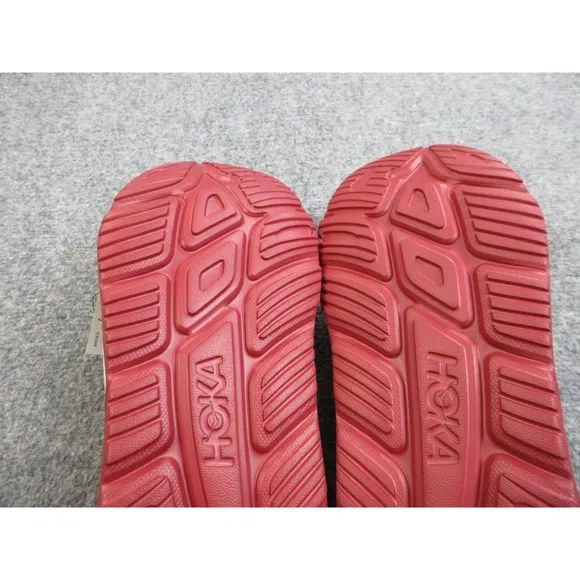 Hoka Ora Recovery Slide 3 Mens Size 11 Beige Eggnog Rust Rubber Slip On Sandals