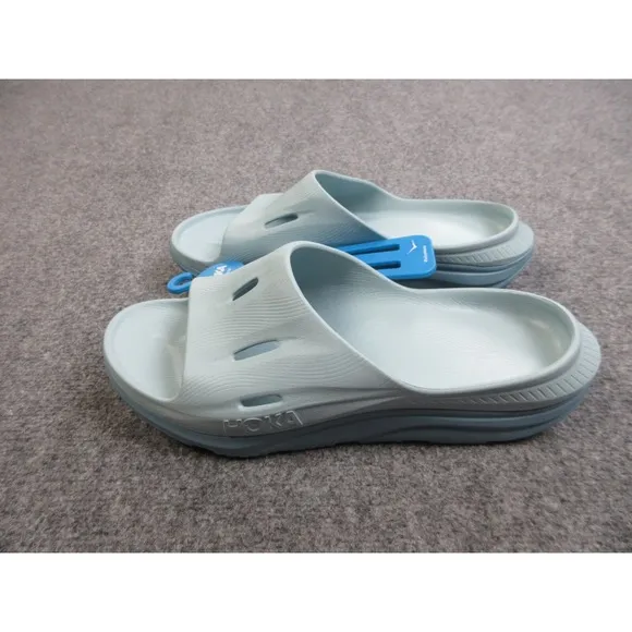 Hoka Ora Recovery Slide 3 Mens Size 13 Blue Rubber Slip On Sandals 1135061