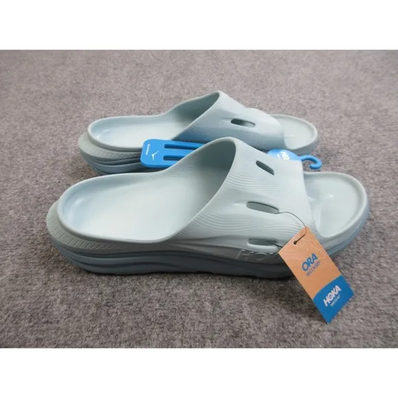 Hoka Ora Recovery Slide 3 Mens Size 13 Blue Rubber Slip On Sandals 1135061