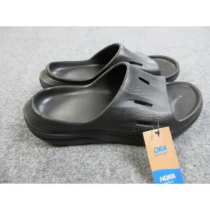 Hoka Ora Recovery Slide 3 Mens Size 8 Black Rubber Slip On Sandals 1135061