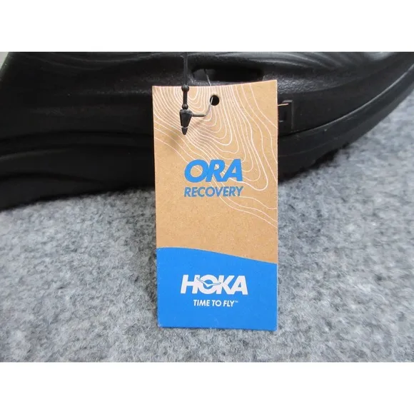 Hoka Ora Recovery Slide 3 Mens Size 8 Black Rubber Slip On Sandals 1135061