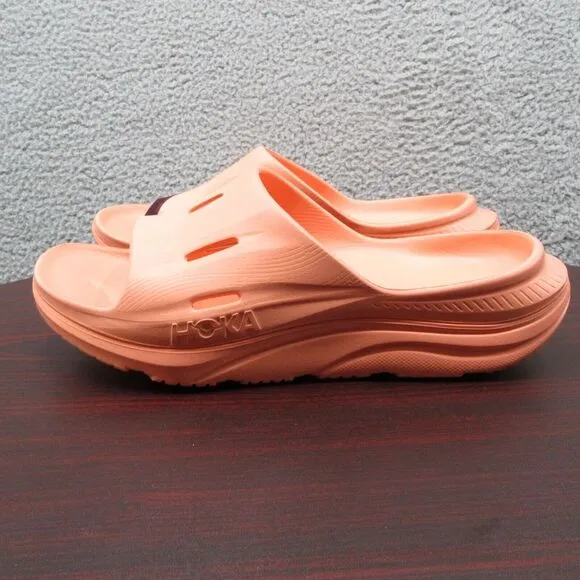 Hoka Ora Recovery Slide‎ 3 Sandals Mens 13 Papaya Peach Orange Summer