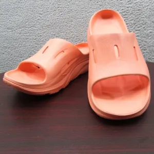 Hoka Ora Recovery Slide‎ 3 Sandals Mens 13 Papaya Peach Orange Summer