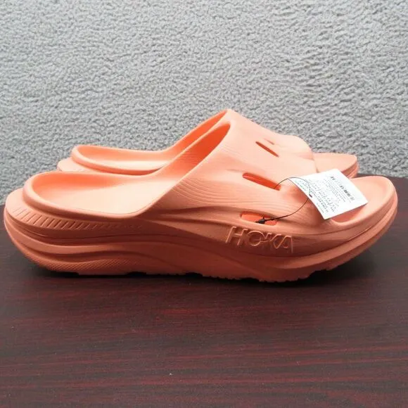 Hoka Ora Recovery Slide‎ 3 Sandals Mens 13 Papaya Peach Orange Summer