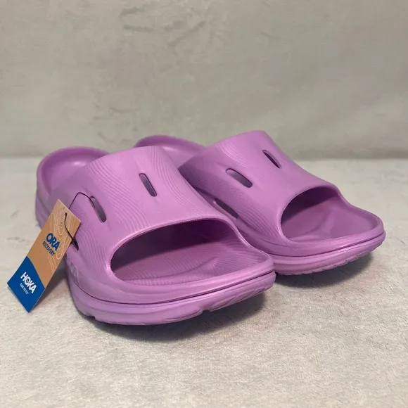 HOKA Ora Recovery  Slide  Sandals 3 Violet Bloom Purple Unisex Men's 11/Women 13