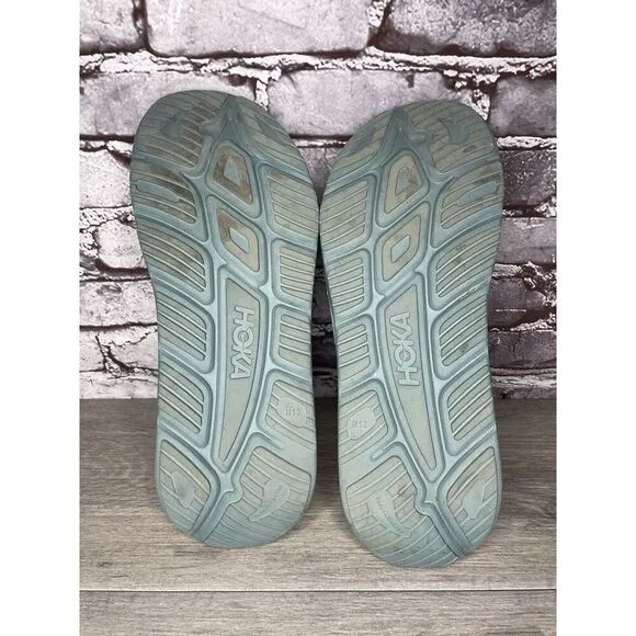 Hoka Ora Recovery Slides 3 Mist Green Trellis Slides Sandals Men Sz 12M US/45EU