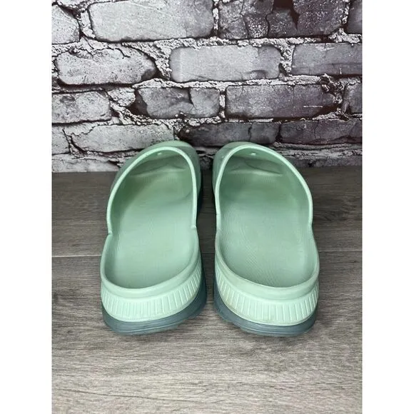Hoka Ora Recovery Slides 3 Mist Green Trellis Slides Sandals Men Sz 12M US/45EU