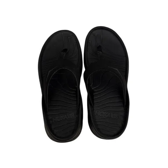HOKA Shoes Black One One Ora Recovery Flip Flop Sandals Size Women's 9