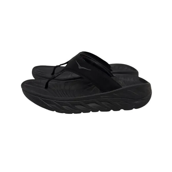 HOKA Shoes Black One One Ora Recovery Flip Flop Sandals Size Women's 9
