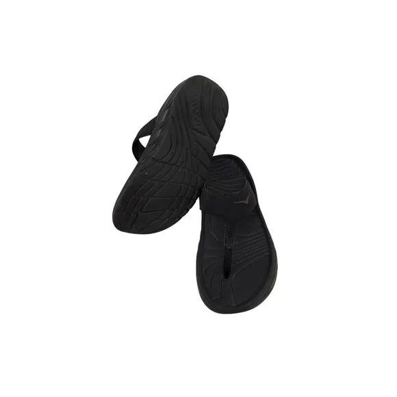 HOKA Shoes Black One One Ora Recovery Flip Flop Sandals Size Women's 9