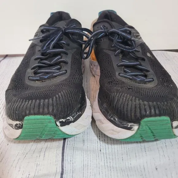 Hoka Size Men's 10.5 Hoka One One Bondi 7 Black Atlantis Running Shoes