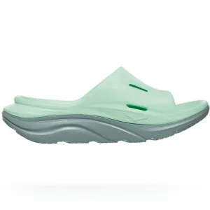 Hoka One One Ora Recovery Slide Mist Green Trellis Flip Flop Comfort Sandals