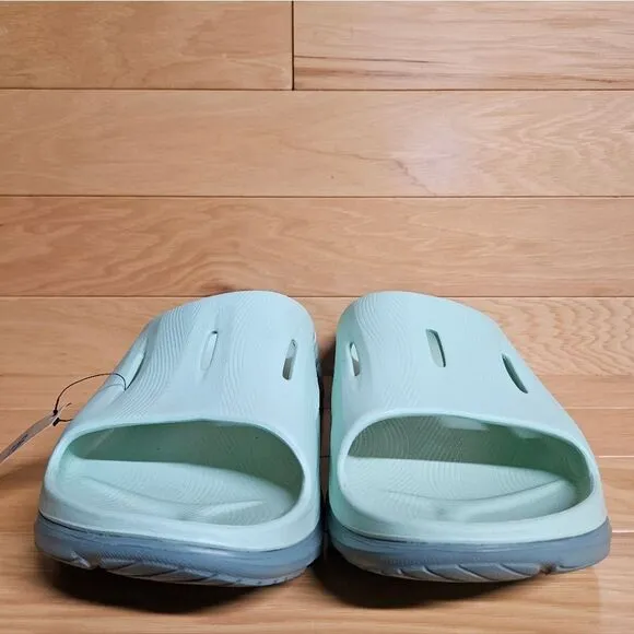 Hoka One One Ora Recovery Slide Mist Green Trellis Flip Flop Comfort Sandals