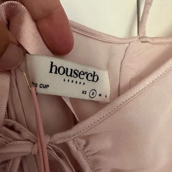 House of CB Ophelia Midi Dress in Blush Size‎ Small NWT