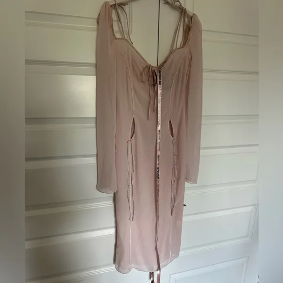 House of CB Ophelia Midi Dress in Blush Size‎ Small NWT