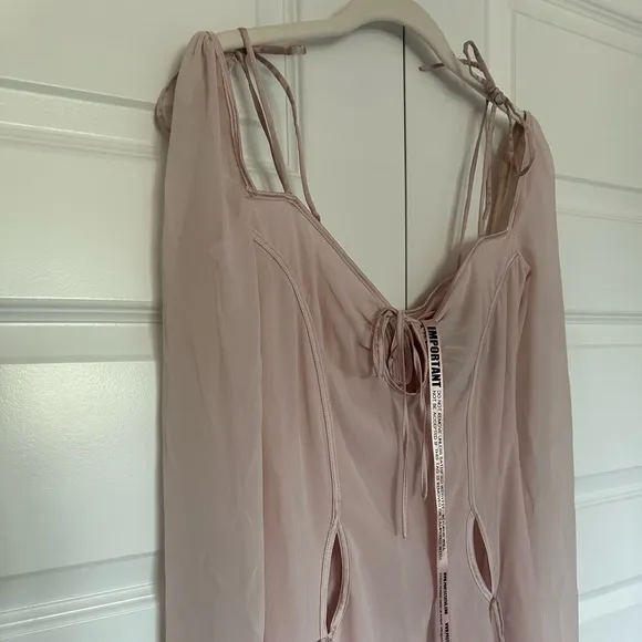 House of CB Ophelia Midi Dress in Blush Size‎ Small NWT