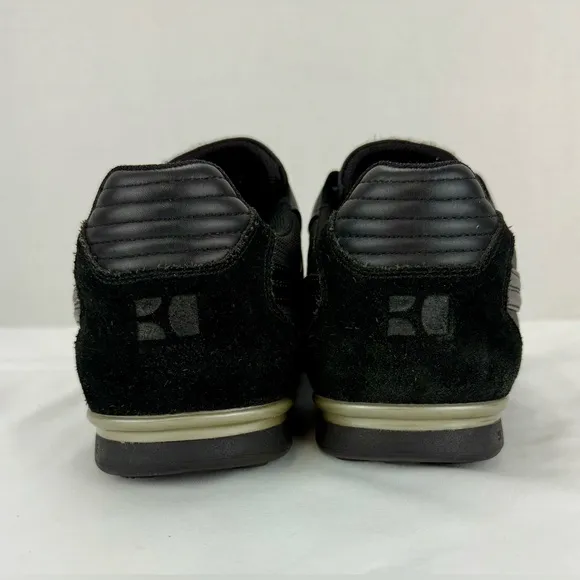 Hugo Boss Orange Black Slip-On Sneakers Tennis Shoes Black Size 43 - US Men’s 10