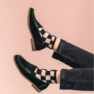 HUSH PUPPIES Black Suede Loafers Shoes
